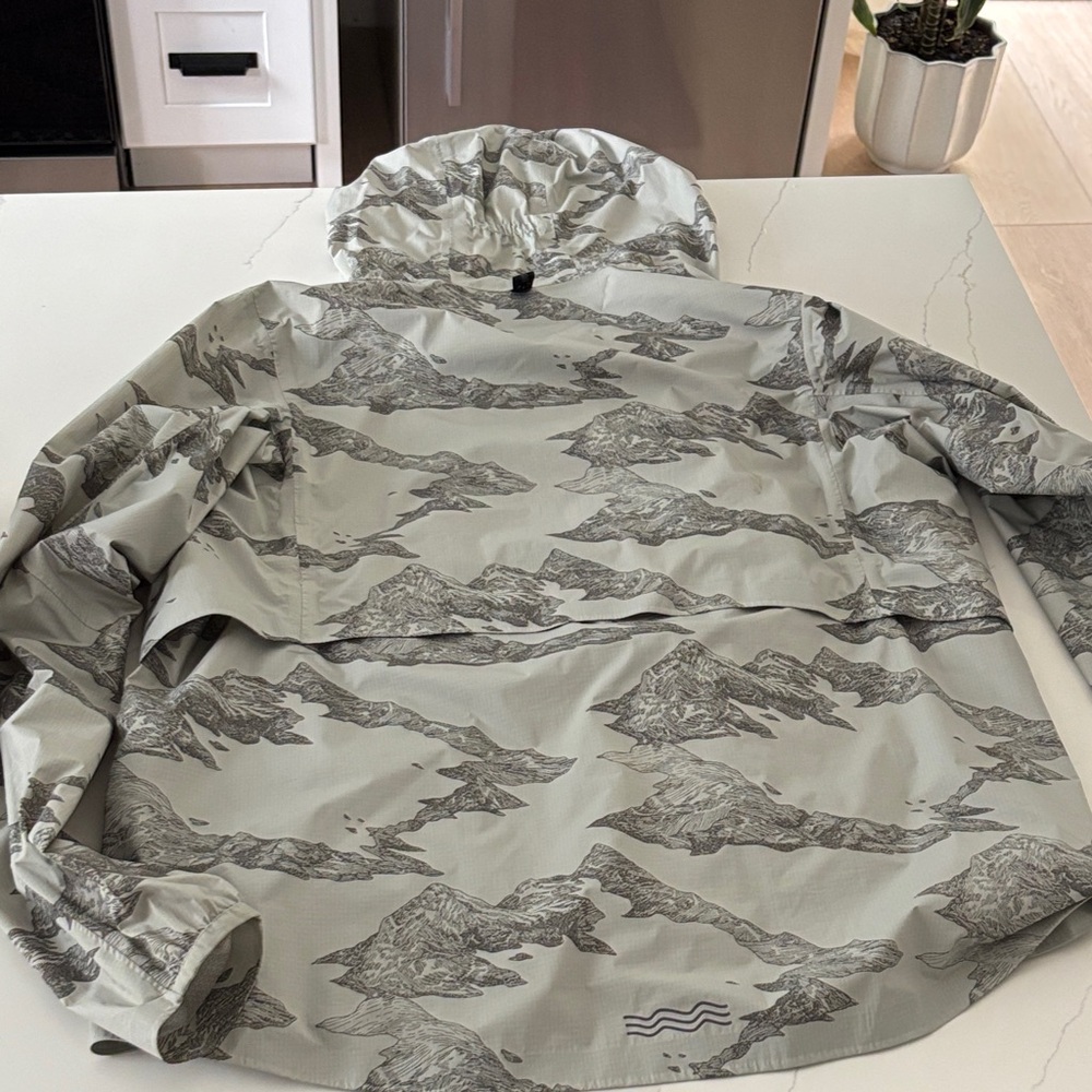 Janji Gray Patterned Jacket Waterproof Runners Ja… - image 3